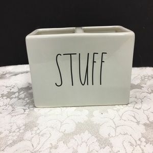 Rae Dunn STUFF 2 Compartment Holder